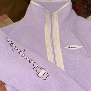 ‼️ Champion Lilac Purple Sherpa Plush Fleece Jacket